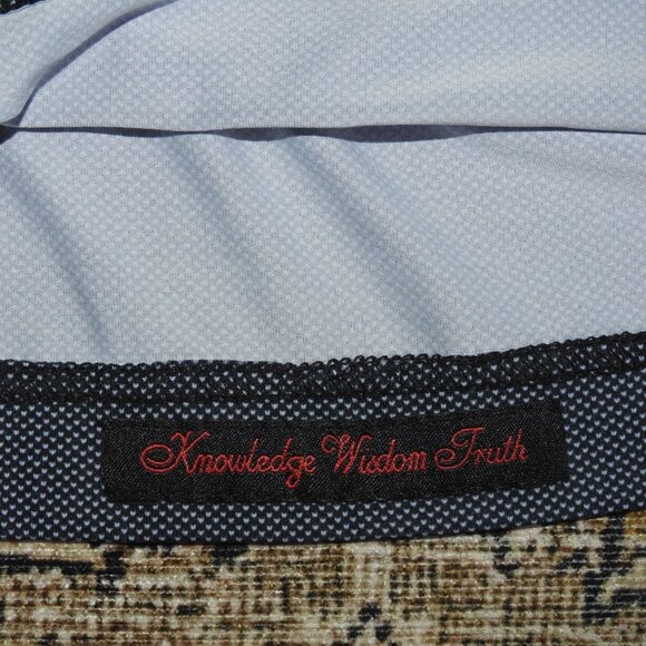 Robert Graham Gray Dot Knowledge Wisdom Truth Polo Shirt Men's Large - Picture 7 of 7